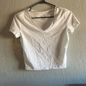 White crop top